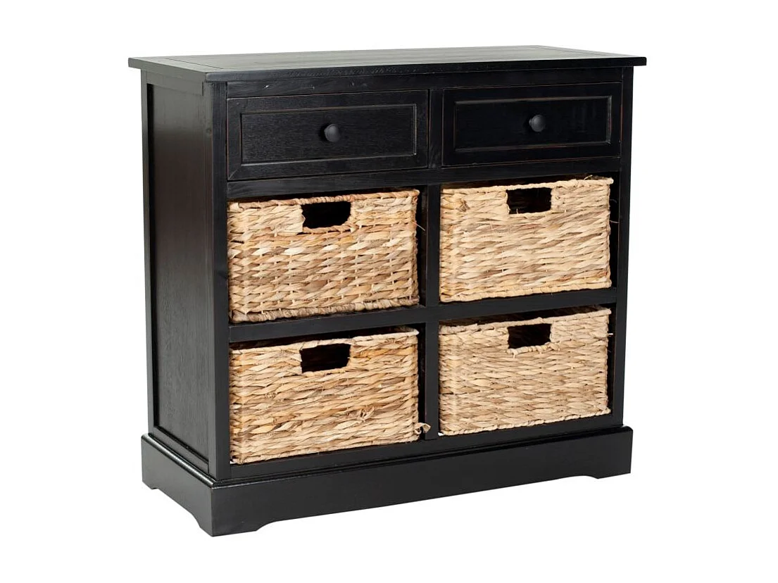 Meubles de rangement Distressed & Black 33 X 75 X 70.1 cm - Veta