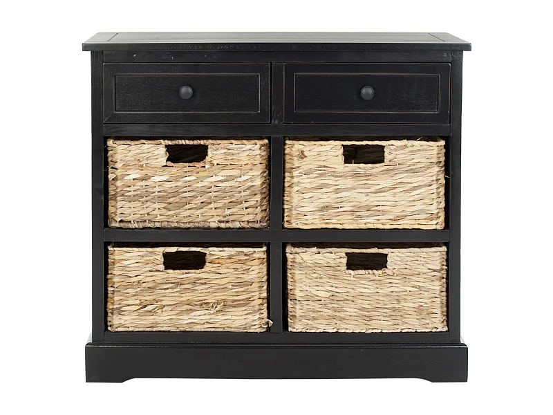 Meubles de rangement Distressed & Black 33 X 75 X 70.1 cm - Veta