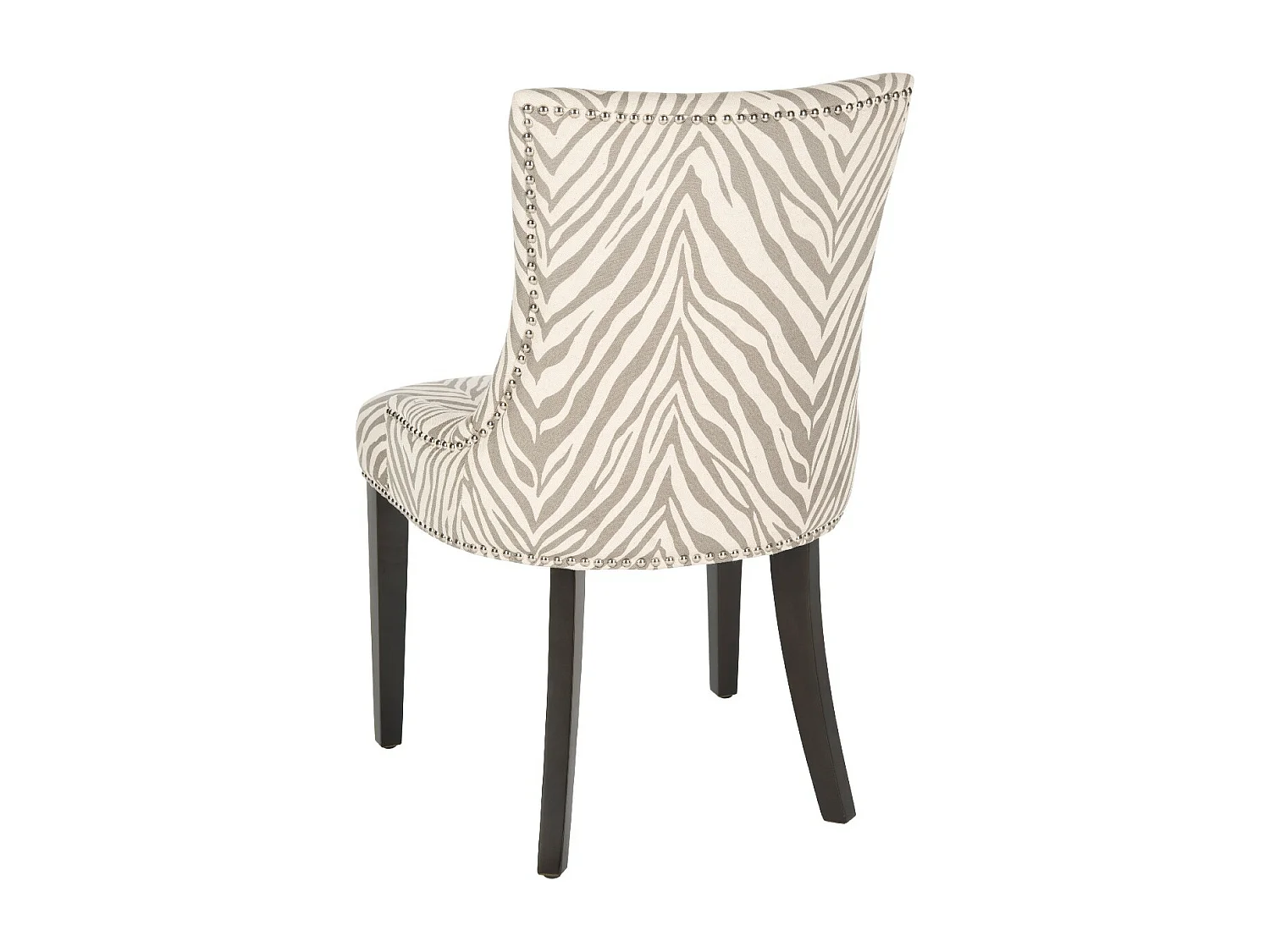 Lot de 2 chaise Gris zébré 63 X 56 X 92.45 cm - Marcelina