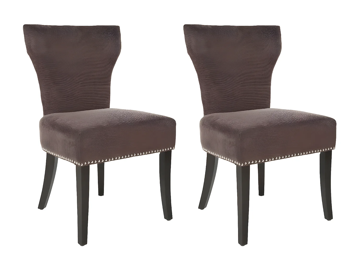 Lot de 2 chaise Marron 57 X 65 X 93.98 cm - Nancie