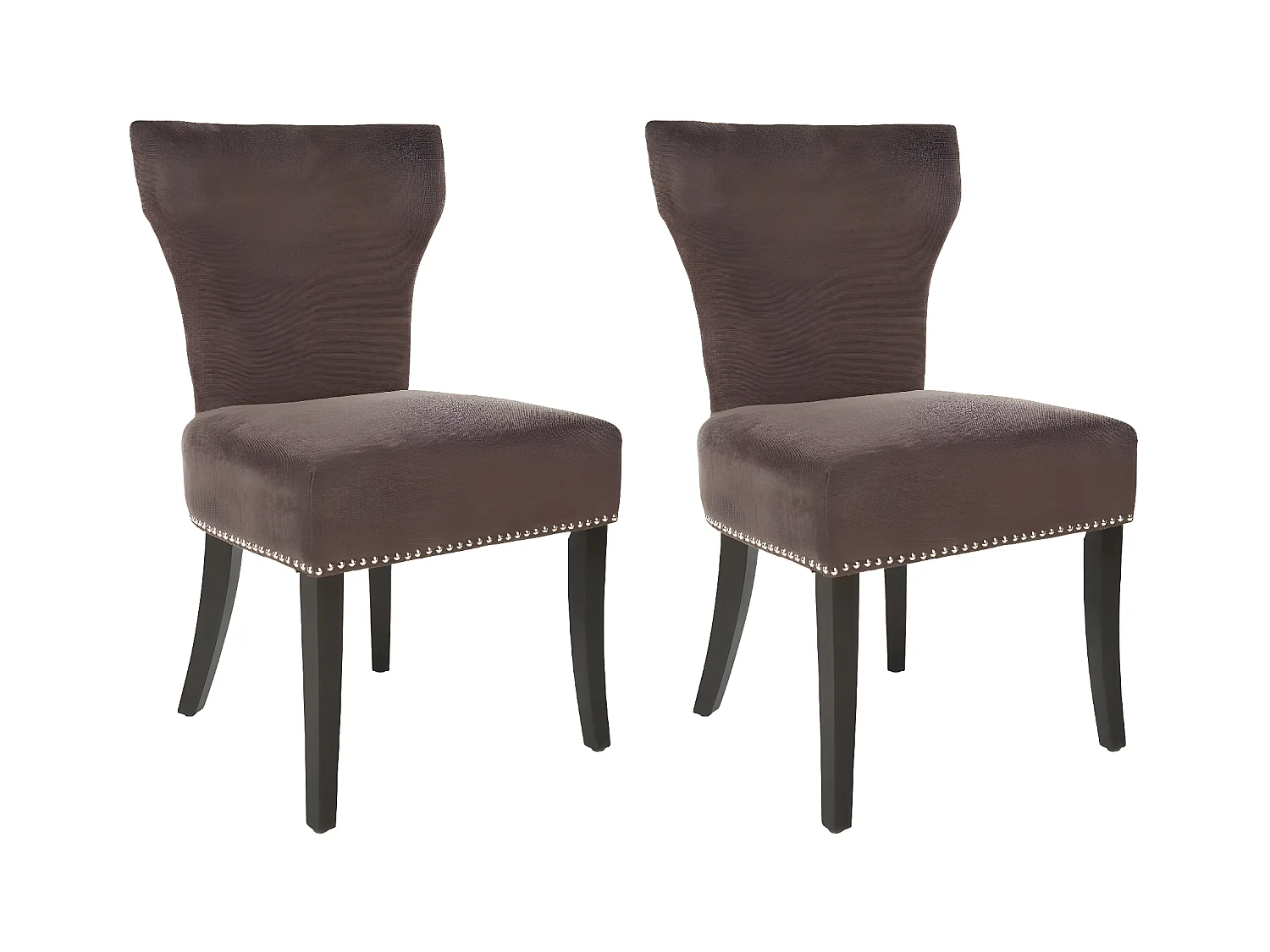 Lot de 2 chaise Marron 57 X 65 X 93.98 cm - Nancie