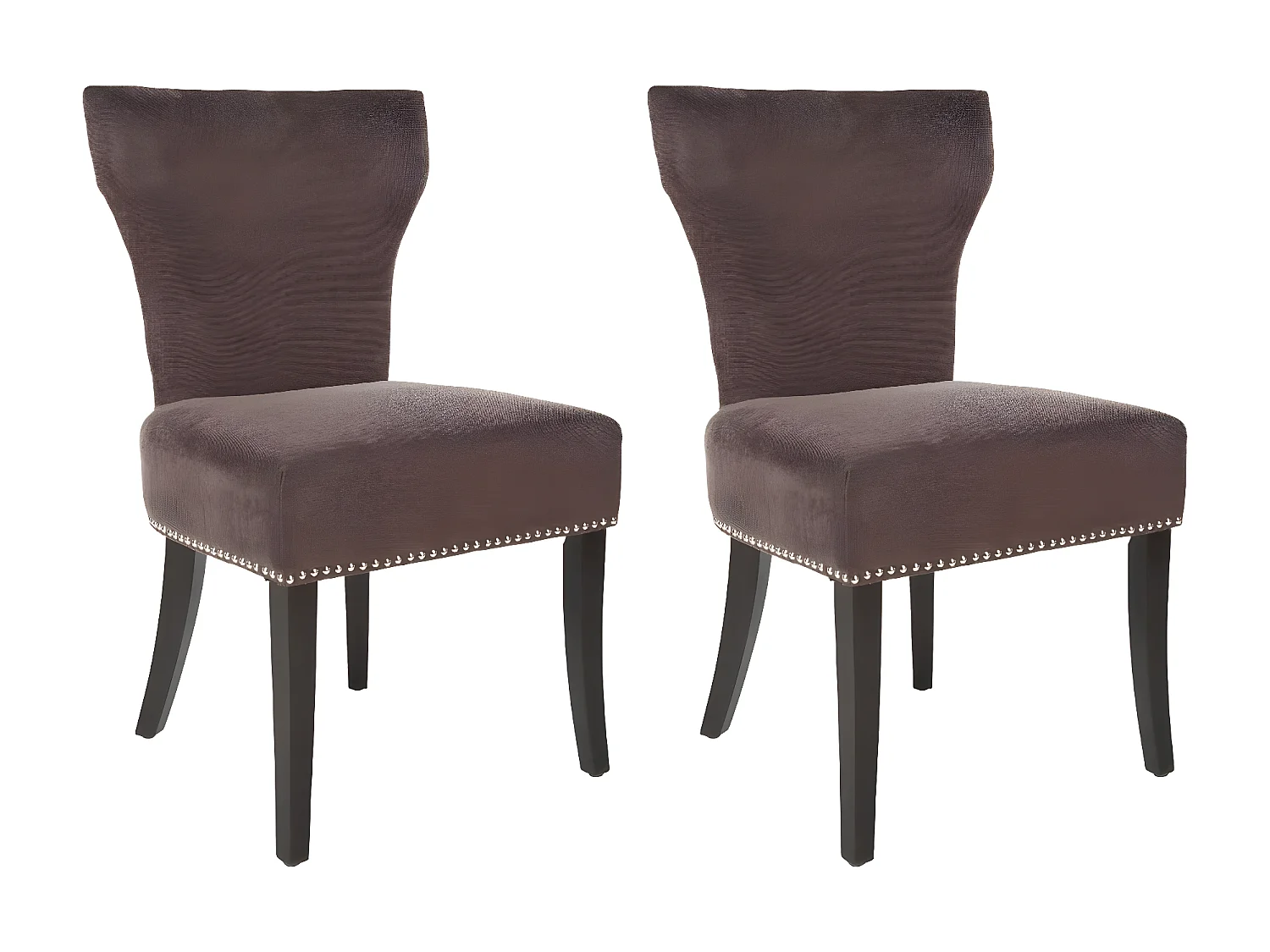 Lot de 2 chaise Marron 57 X 65 X 93.98 cm - Nancie