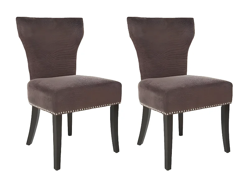 Lot de 2 chaise Marron 57 X 65 X 93.98 cm - Nancie