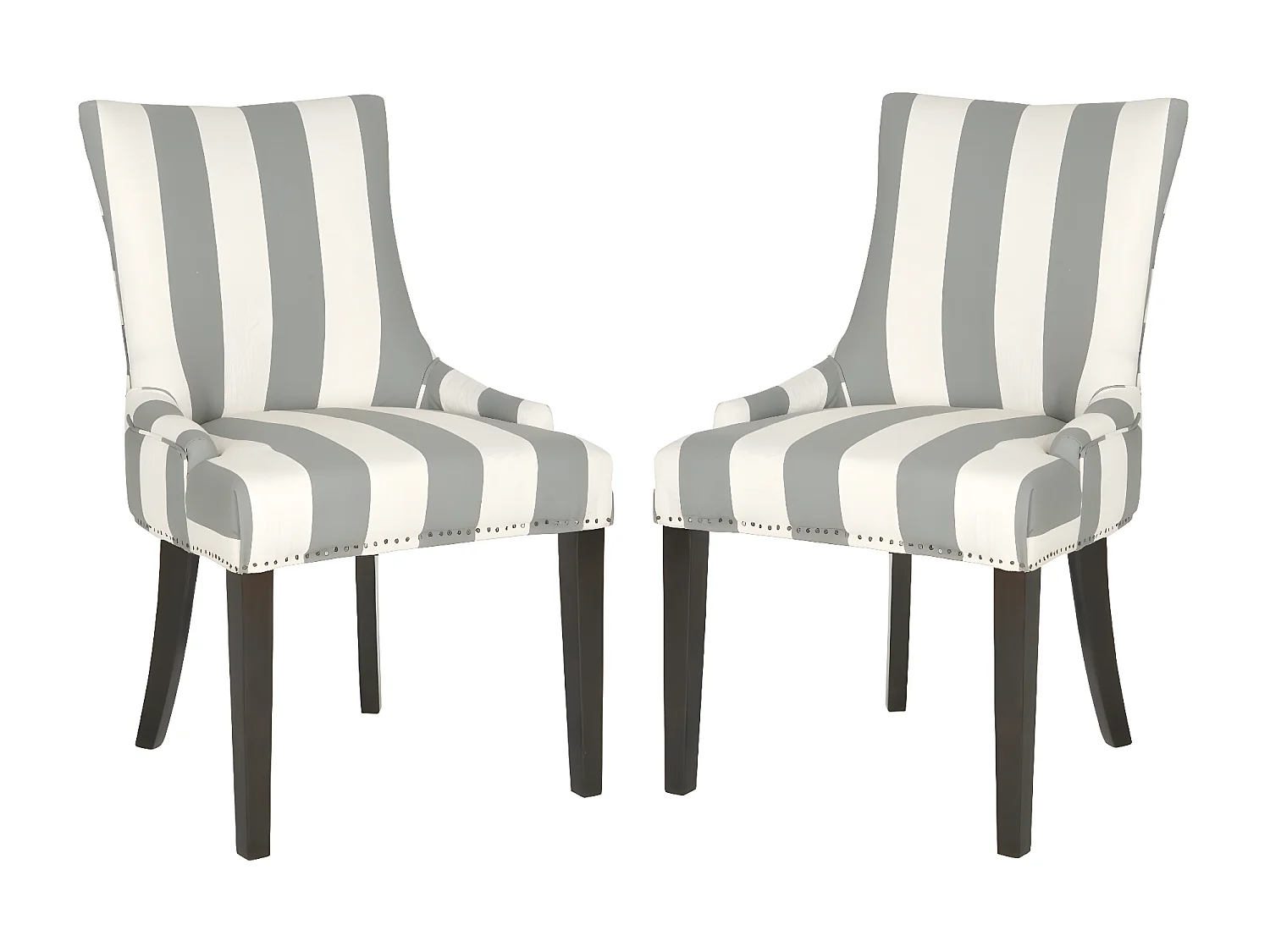 Lot de 2 chaise Gris et os 63 X 56 X 92.45 cm - Marcelina