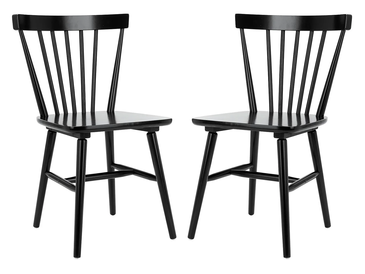 Lot de 2 Chaises de salle à manger Noir 50 x 50 x 85 cm - Winona
