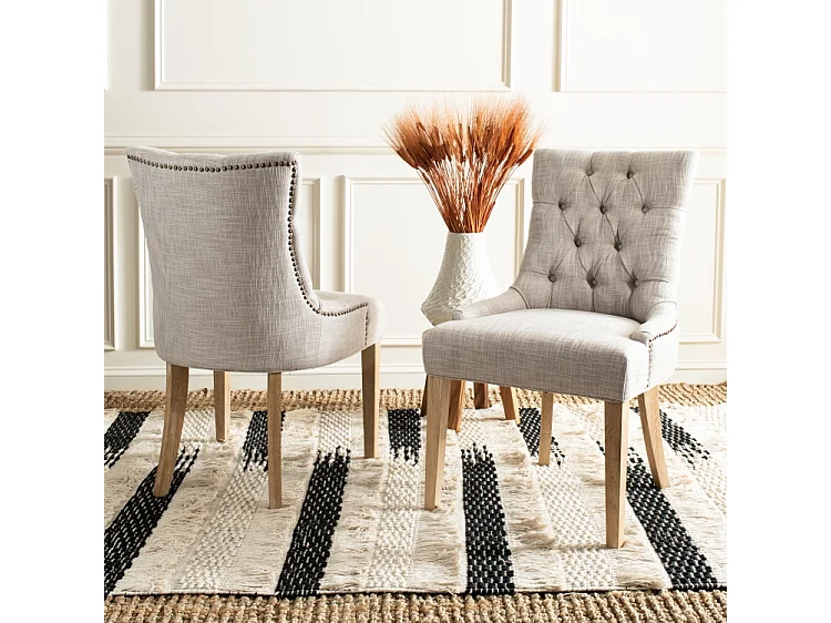 Lot de 2 chaise Gris 60 X 56 X 92.45 cm - Saundra