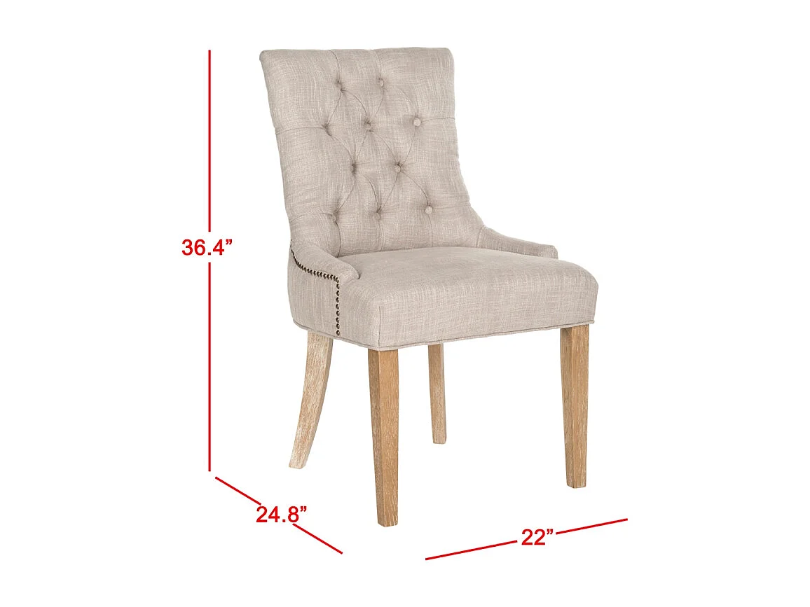 Lot de 2 chaise Gris 60 X 56 X 92.45 cm - Saundra