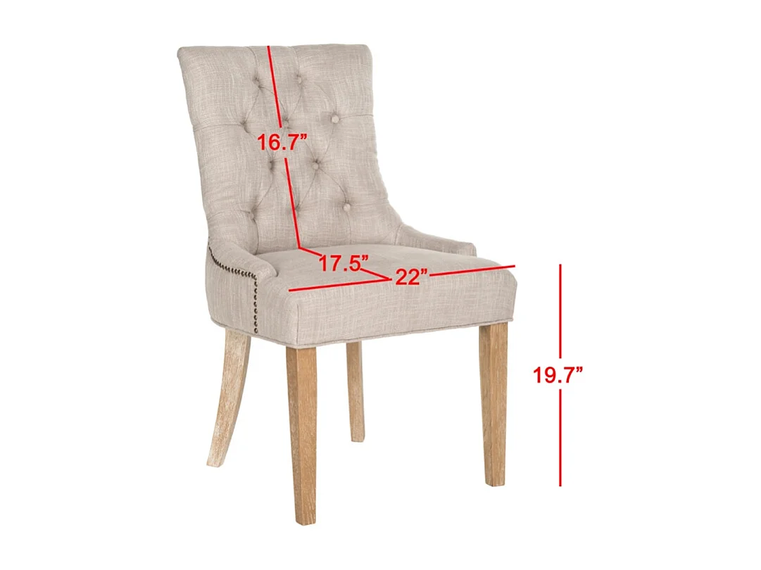 Lot de 2 chaise Gris 60 X 56 X 92.45 cm - Saundra