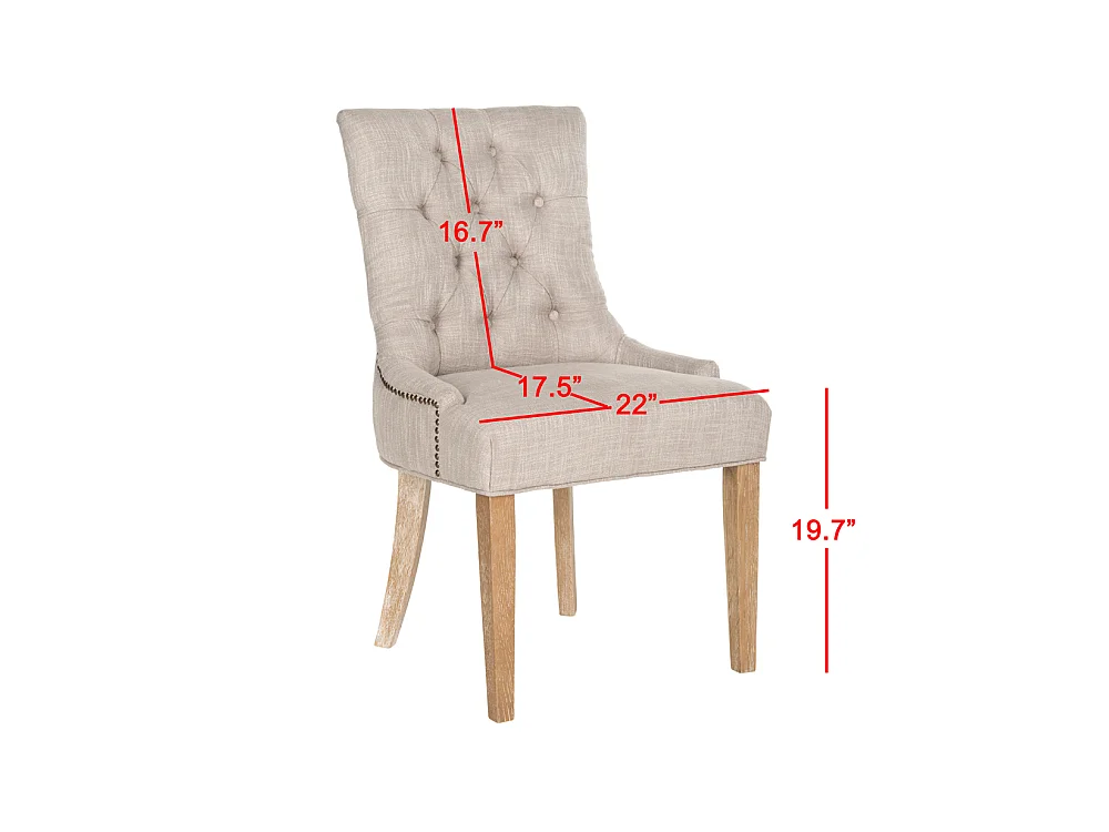 Lot de 2 chaise Gris 60 X 56 X 92.45 cm - Saundra