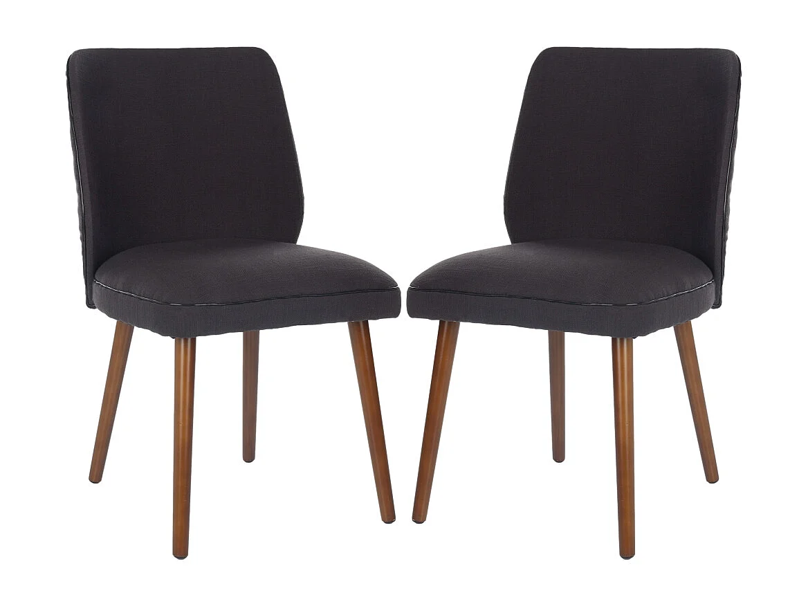 Lot de 2 chaise Taupe foncé 46 X 58 X 78.994 cm - Dorthey