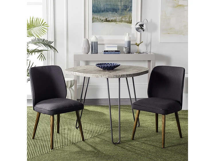 Lot de 2 chaise Taupe foncé 46 X 58 X 78.994 cm - Dorthey