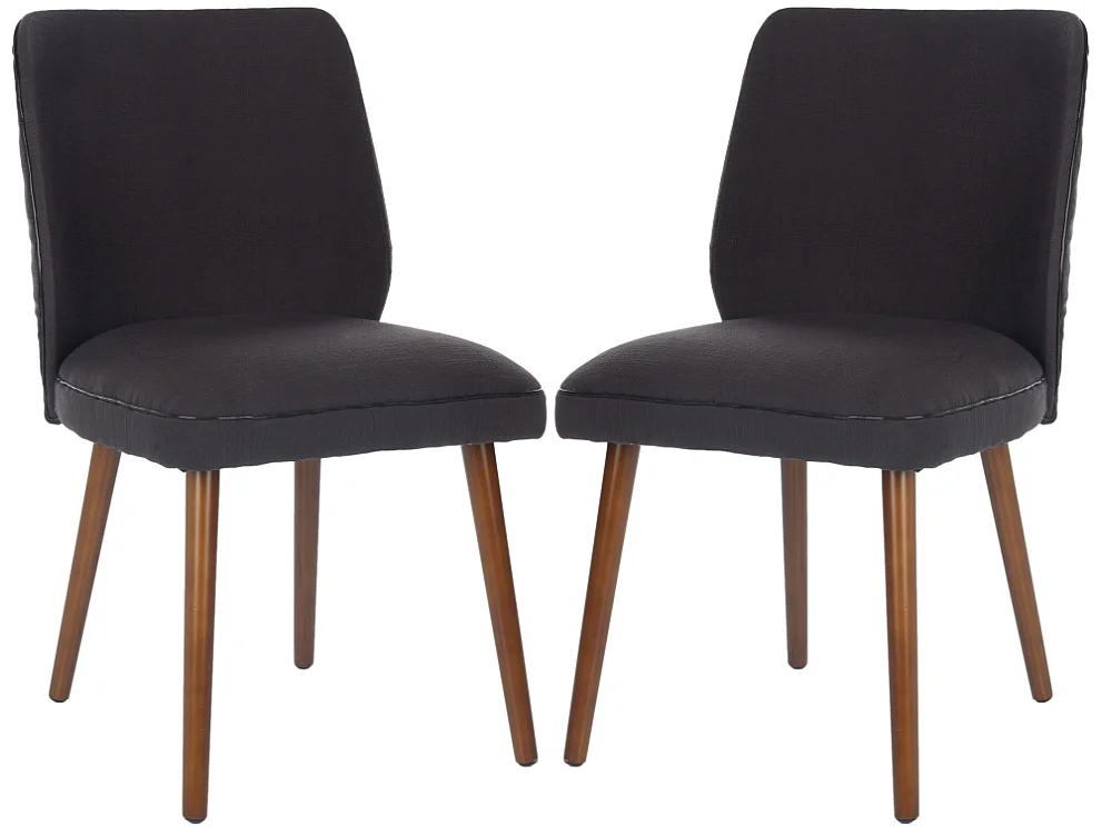 Lot de 2 chaise Taupe foncé 46 X 58 X 78.994 cm - Dorthey