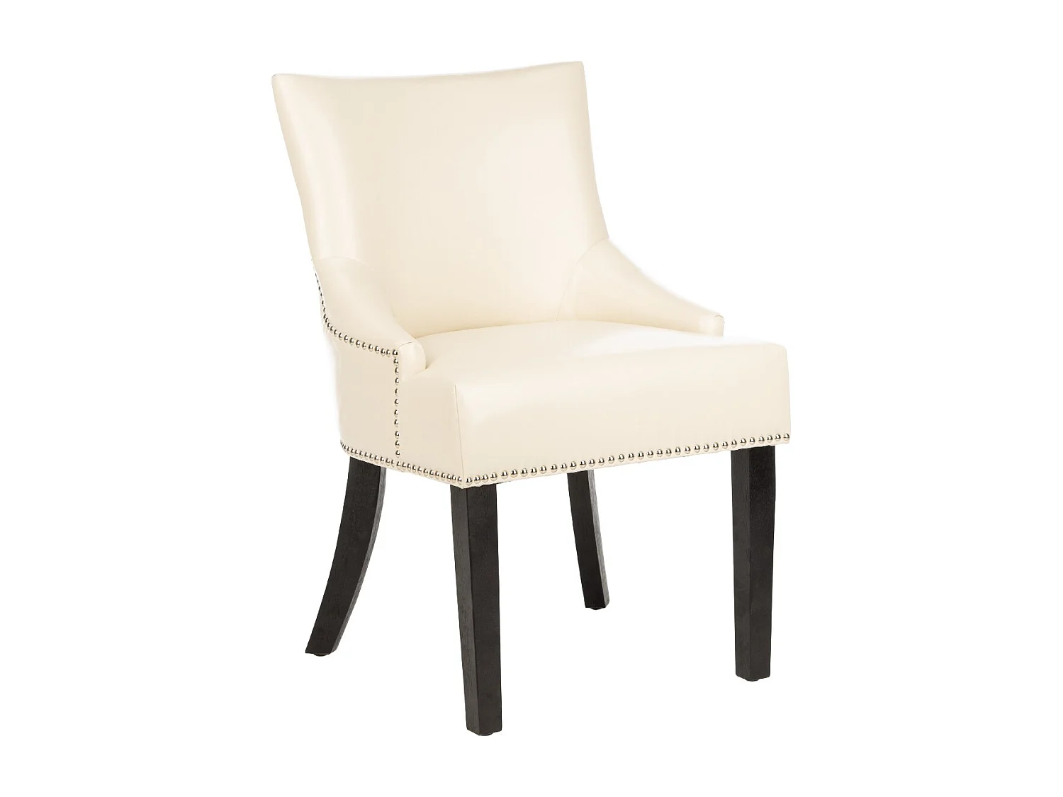 Lot de 2 chaise Crème et cuir 64 X 55 X 87.88 cm - Luanne