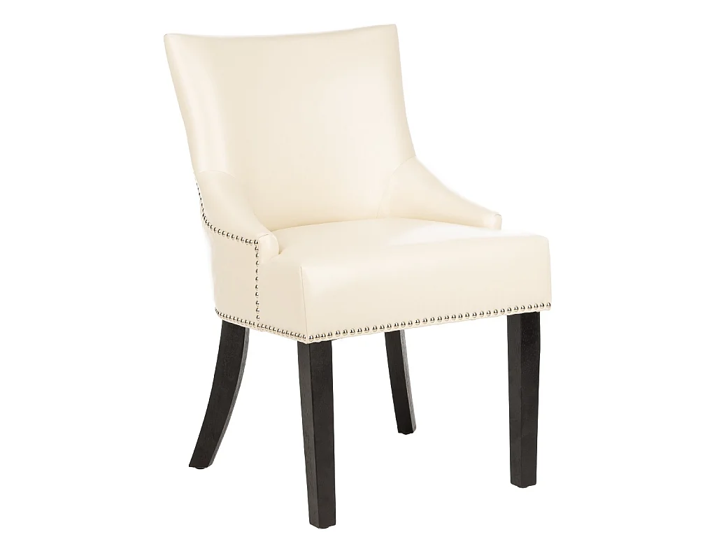 Lot de 2 chaise Crème et cuir 64 X 55 X 87.88 cm - Luanne