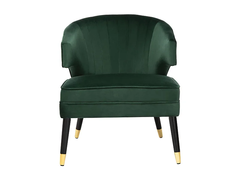 chaise Vert forêt et noir 71 X 71 X 73 cm - Elmyra