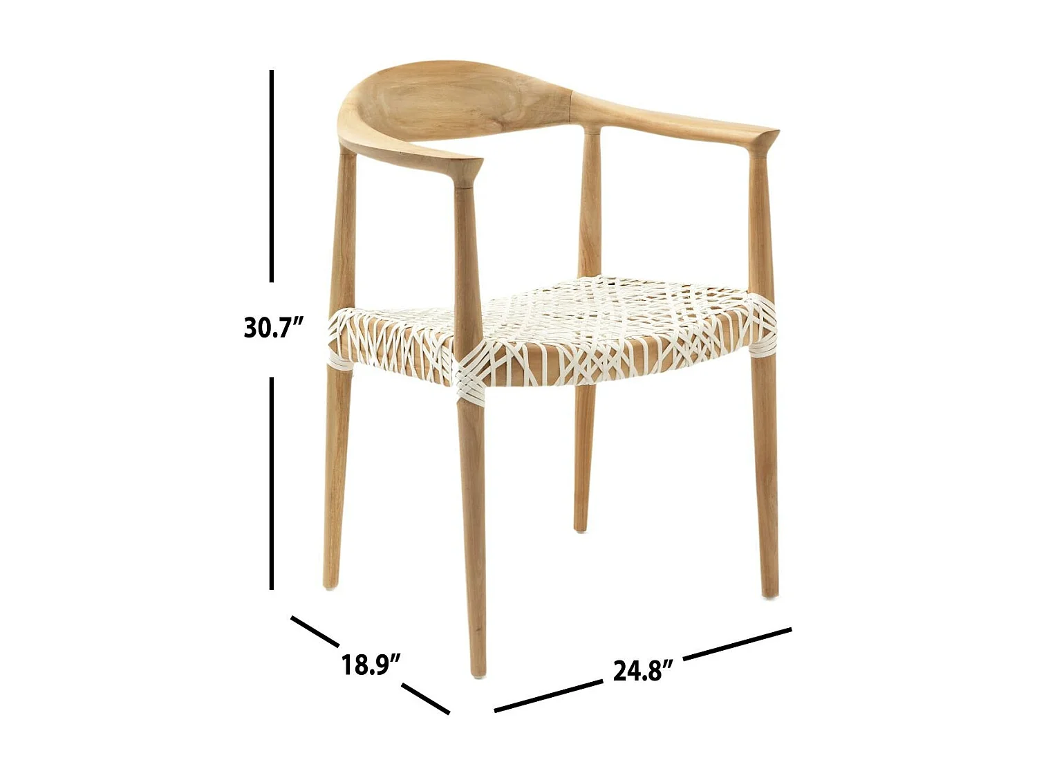 chaise Chêne clair 53 X 64 X 78.49 cm - Ema