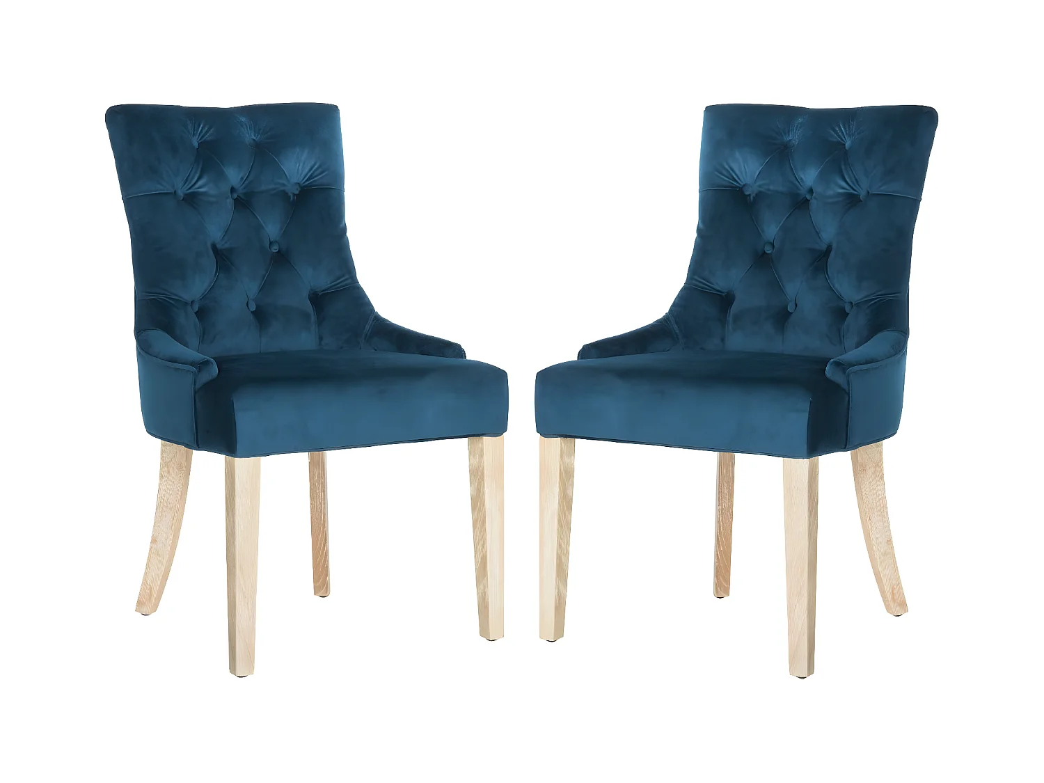 Lot de 2 chaise Bleu ciel 60 X 56 X 92.45 cm - Saundra