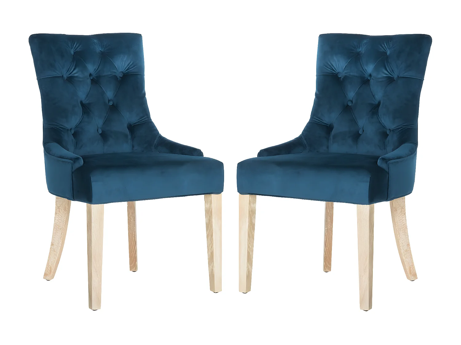 Lot de 2 chaise Bleu ciel 60 X 56 X 92.45 cm - Saundra