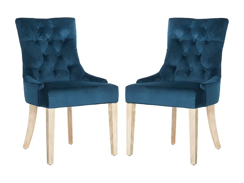 Lot de 2 chaise Bleu ciel 60 X 56 X 92.45 cm - Saundra