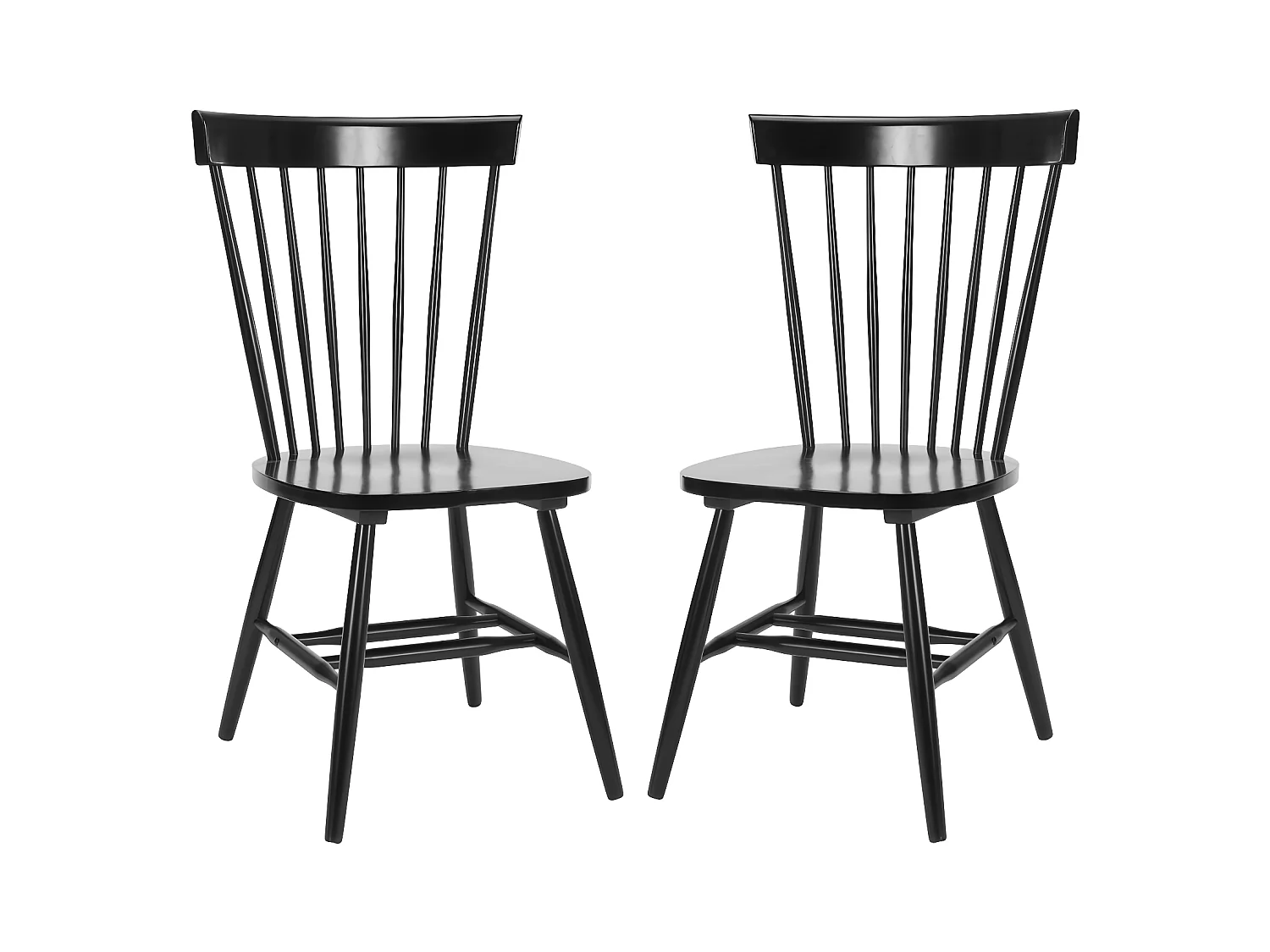 Lot de 2 Président NOIR 52 X 53 X 91 cm - Parker