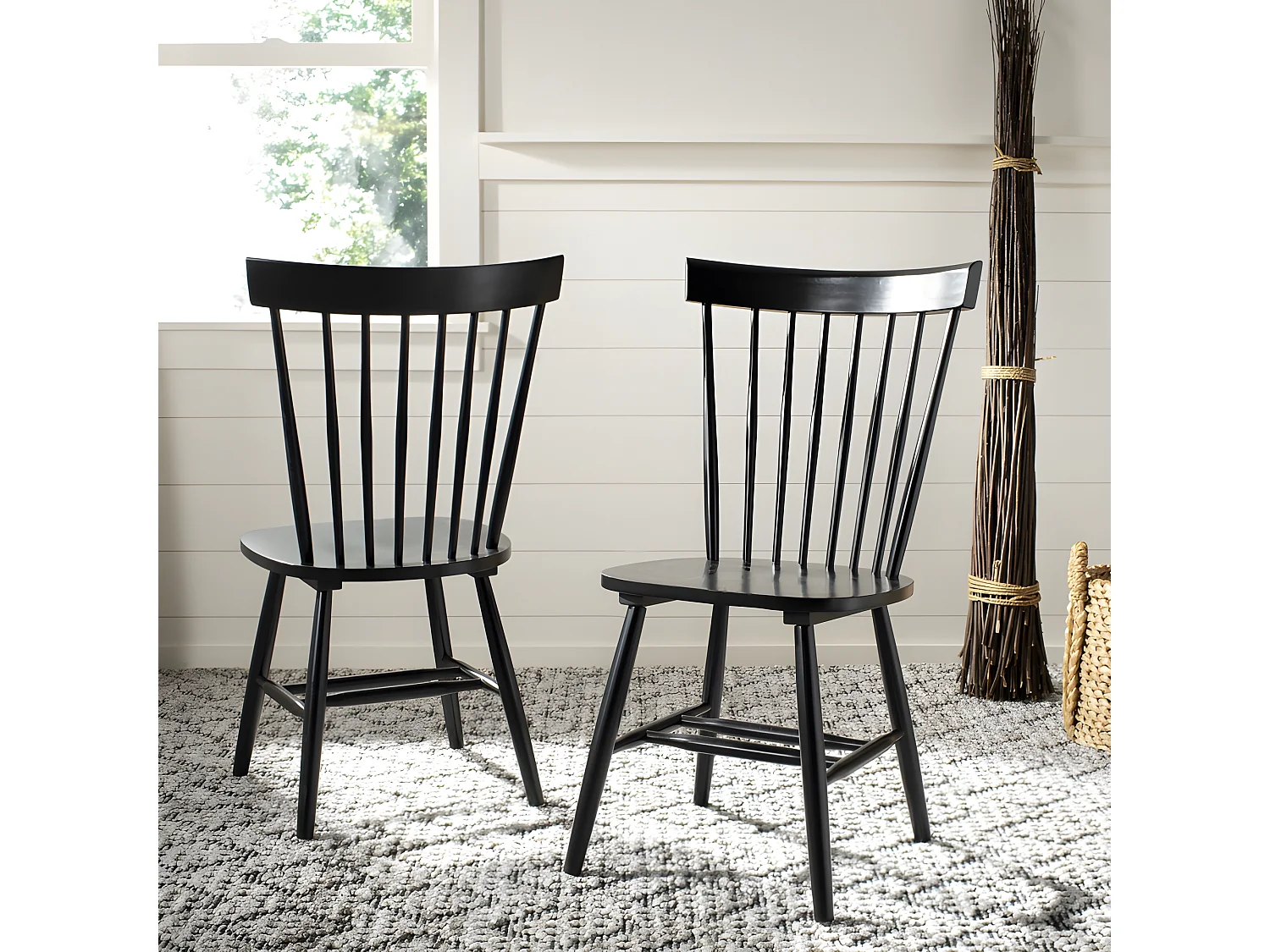 Lot de 2 Président NOIR 52 X 53 X 91 cm - Parker