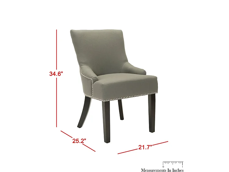 Lot de 2 chaise Gris et bleu 55 X 64 X 87.88 cm - Luanne