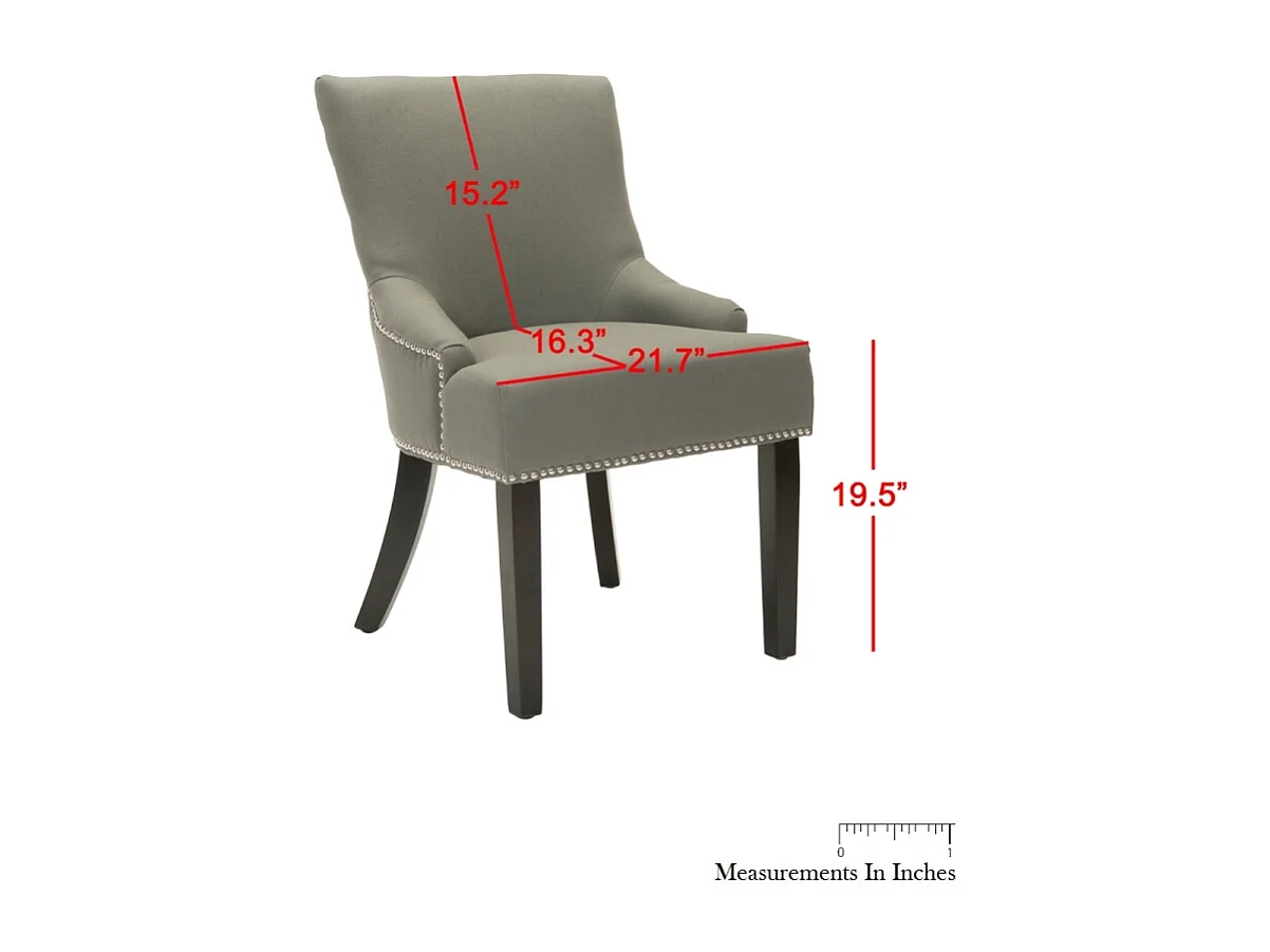 Lot de 2 chaise Gris et bleu 55 X 64 X 87.88 cm - Luanne