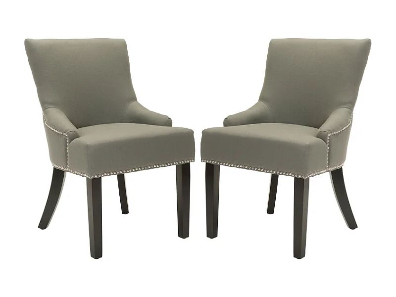 Lot de 2 chaise Gris et bleu 55 X 64 X 87.88 cm - Luanne