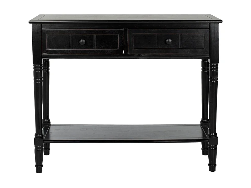 Table d'appoint Distressed et noir 35 X 91 X 73.66 cm - Margarite