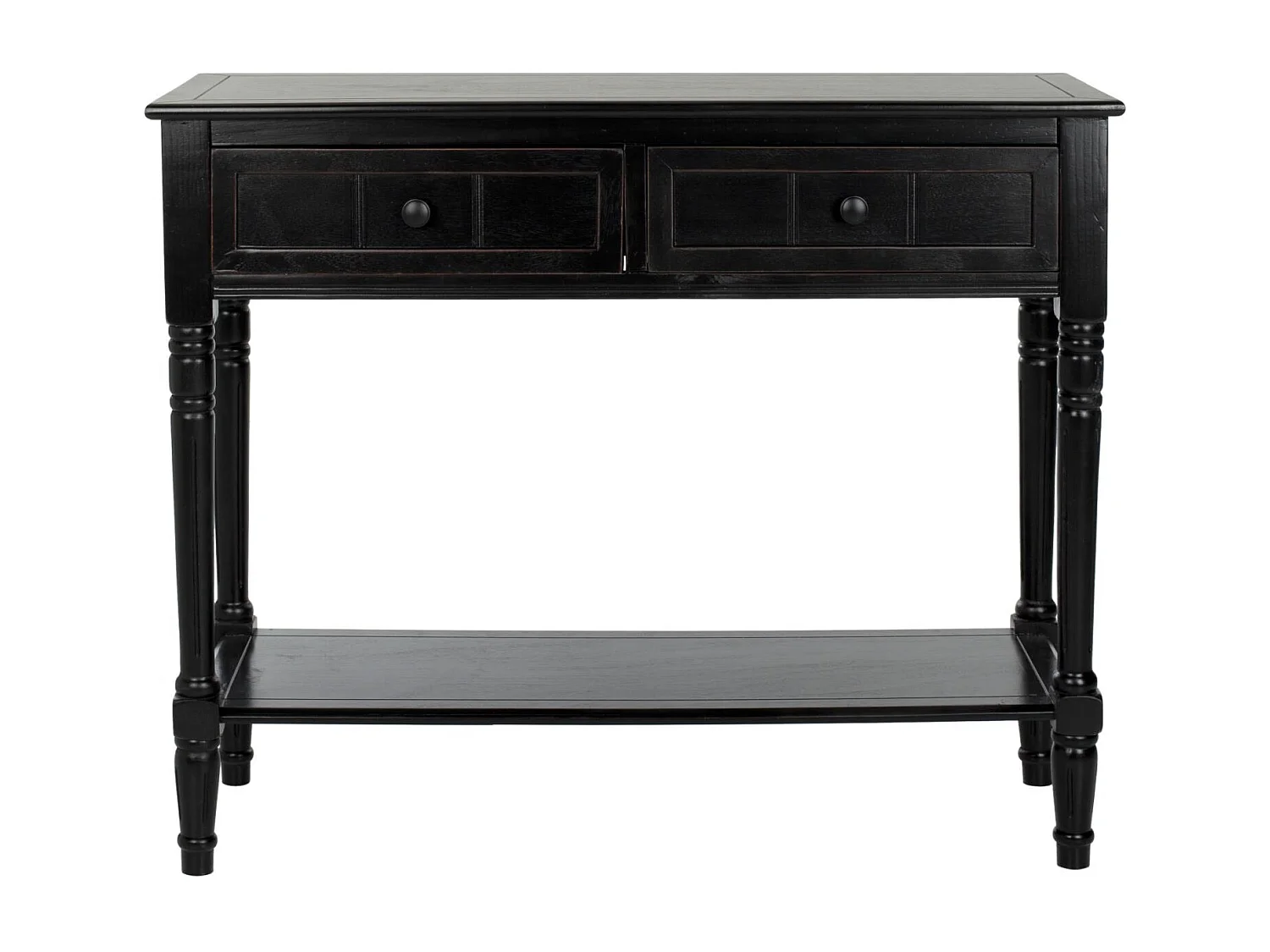 Table d'appoint Distressed et noir 35 X 91 X 73.66 cm - Margarite