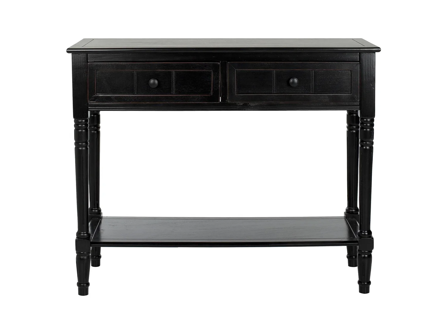 Table d'appoint Distressed et noir 35 X 91 X 73.66 cm - Margarite