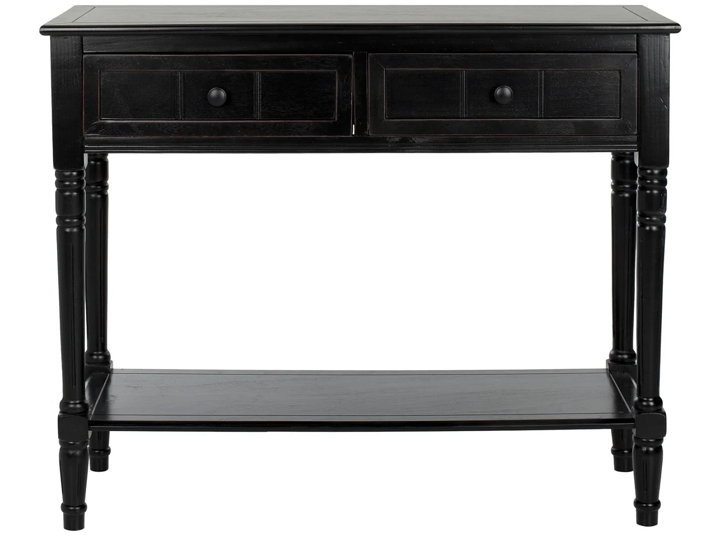 Table d'appoint Distressed et noir 35 X 91 X 73.66 cm - Margarite