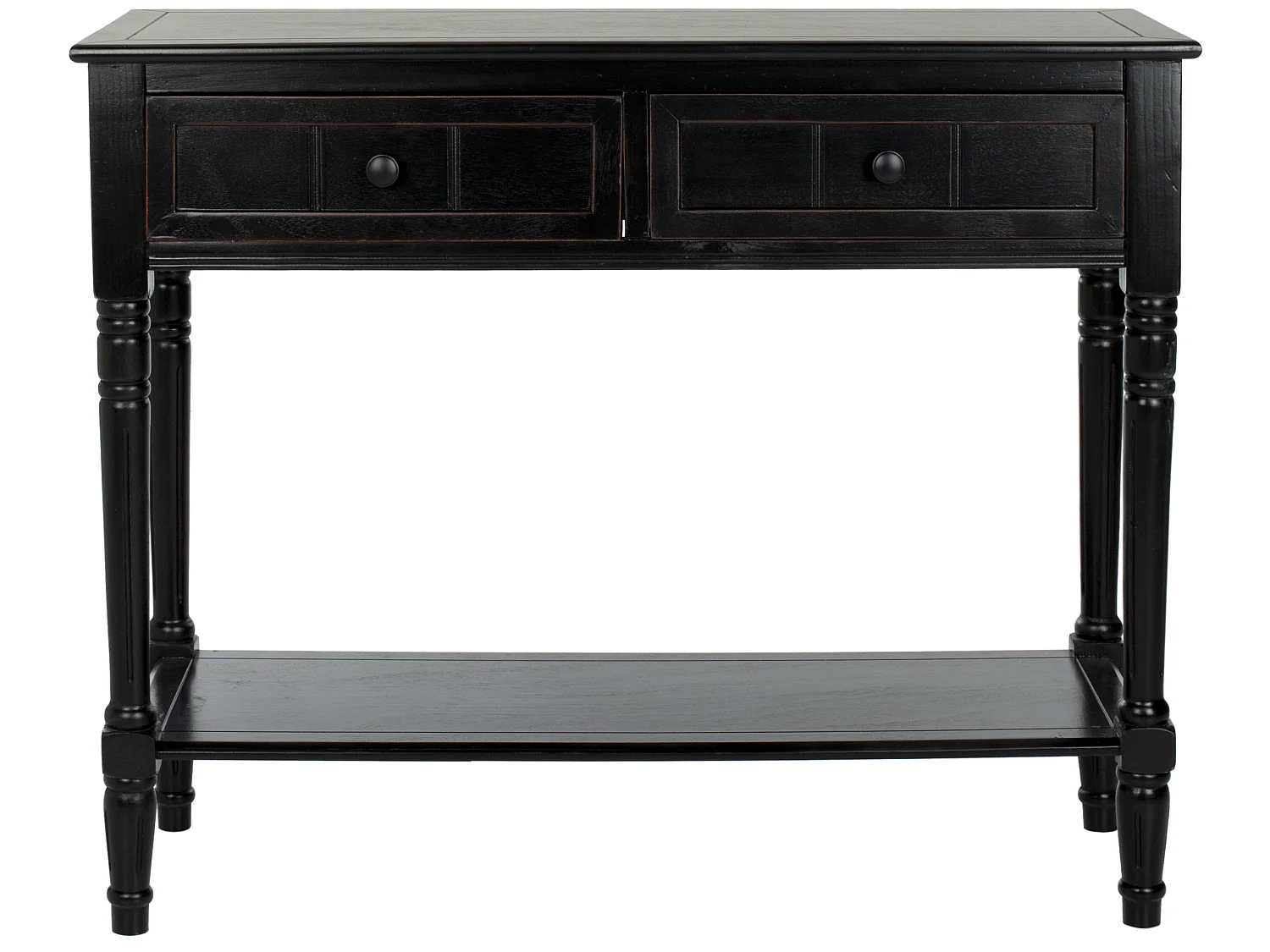 Table d'appoint Distressed et noir 35 X 91 X 73.66 cm - Margarite