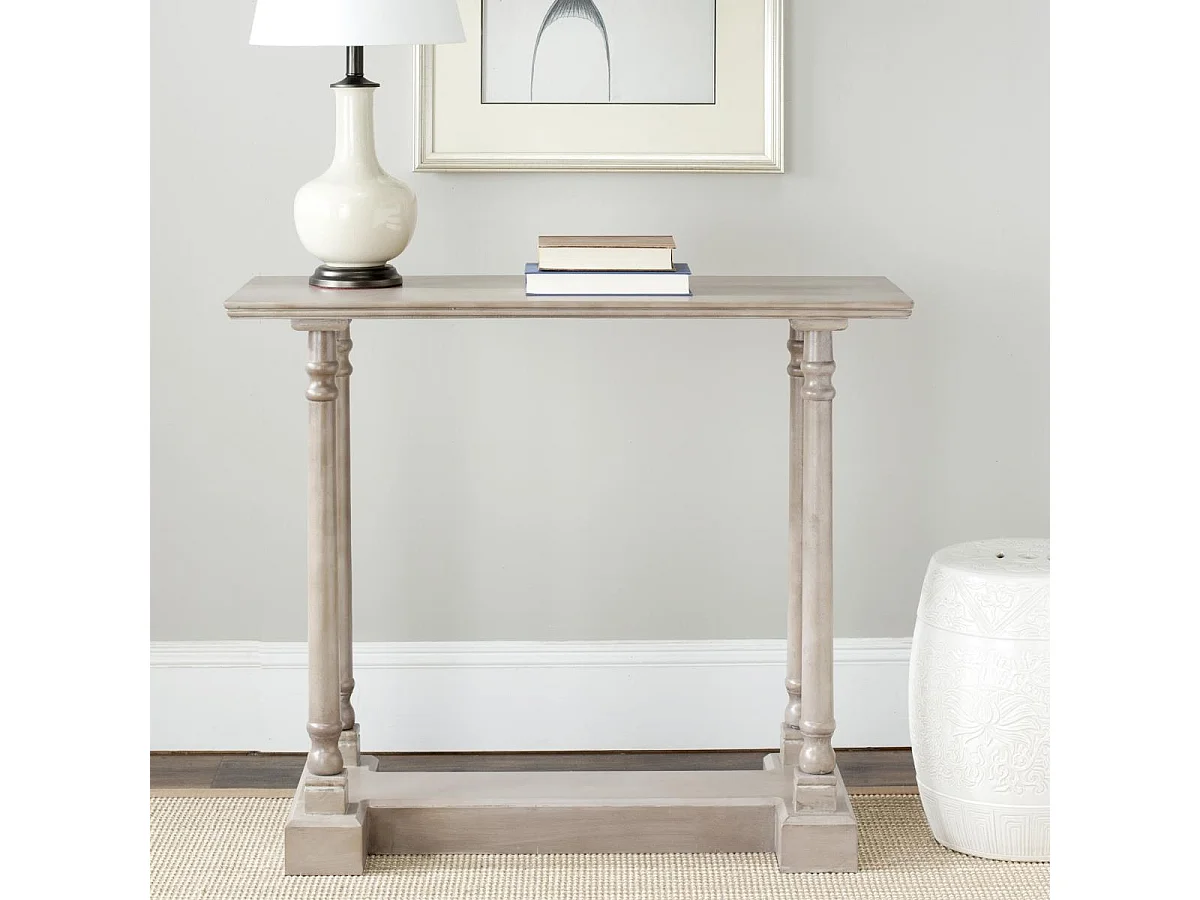 Table d'appoint Gris Vintage 40 X 96 X 81.02 cm - Elvia