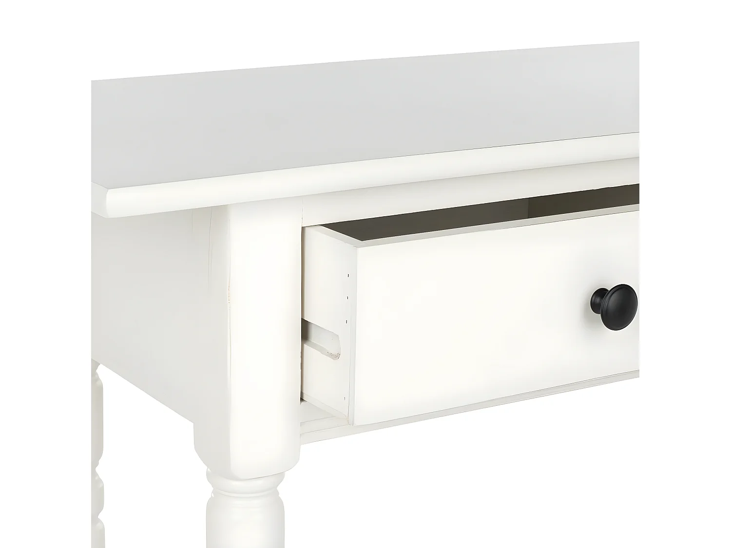 Table d'appoint Déchiré et crème 33 X 96 X 81.02 cm - Eathel