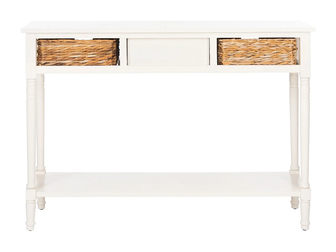 Table d'appoint Déchiré et blanc 34 X 113 X 80.01 cm - Jeane