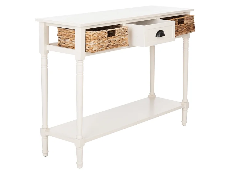 Table d'appoint Déchiré et blanc 34 X 113 X 80.01 cm - Jeane