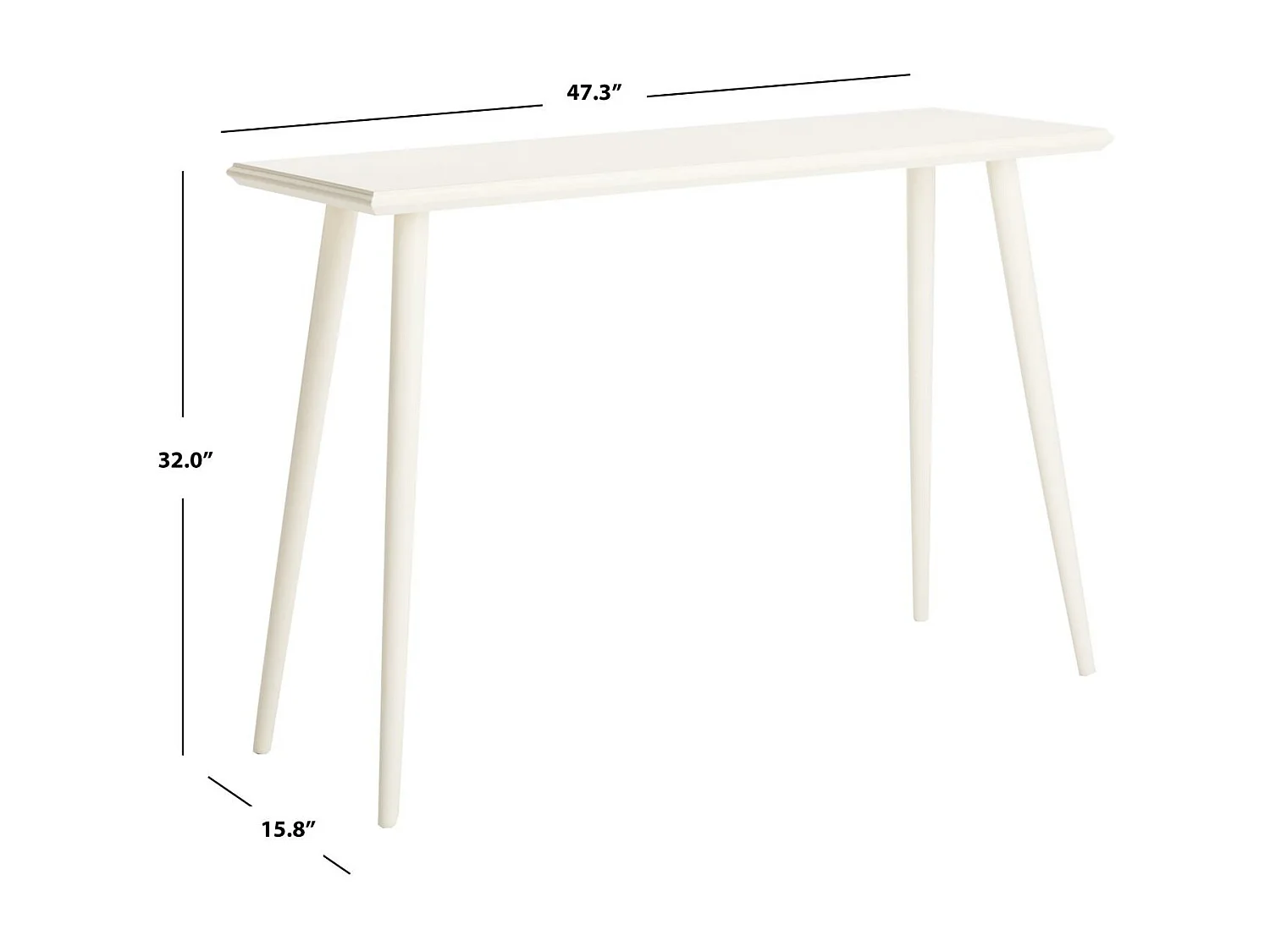 Table d'appoint Antique & Blanc 40 X 120 X 81.28 cm - Versa