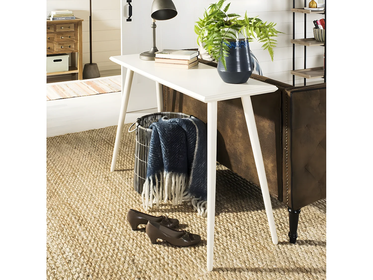 Table d'appoint Antique & Blanc 40 X 120 X 81.28 cm - Versa