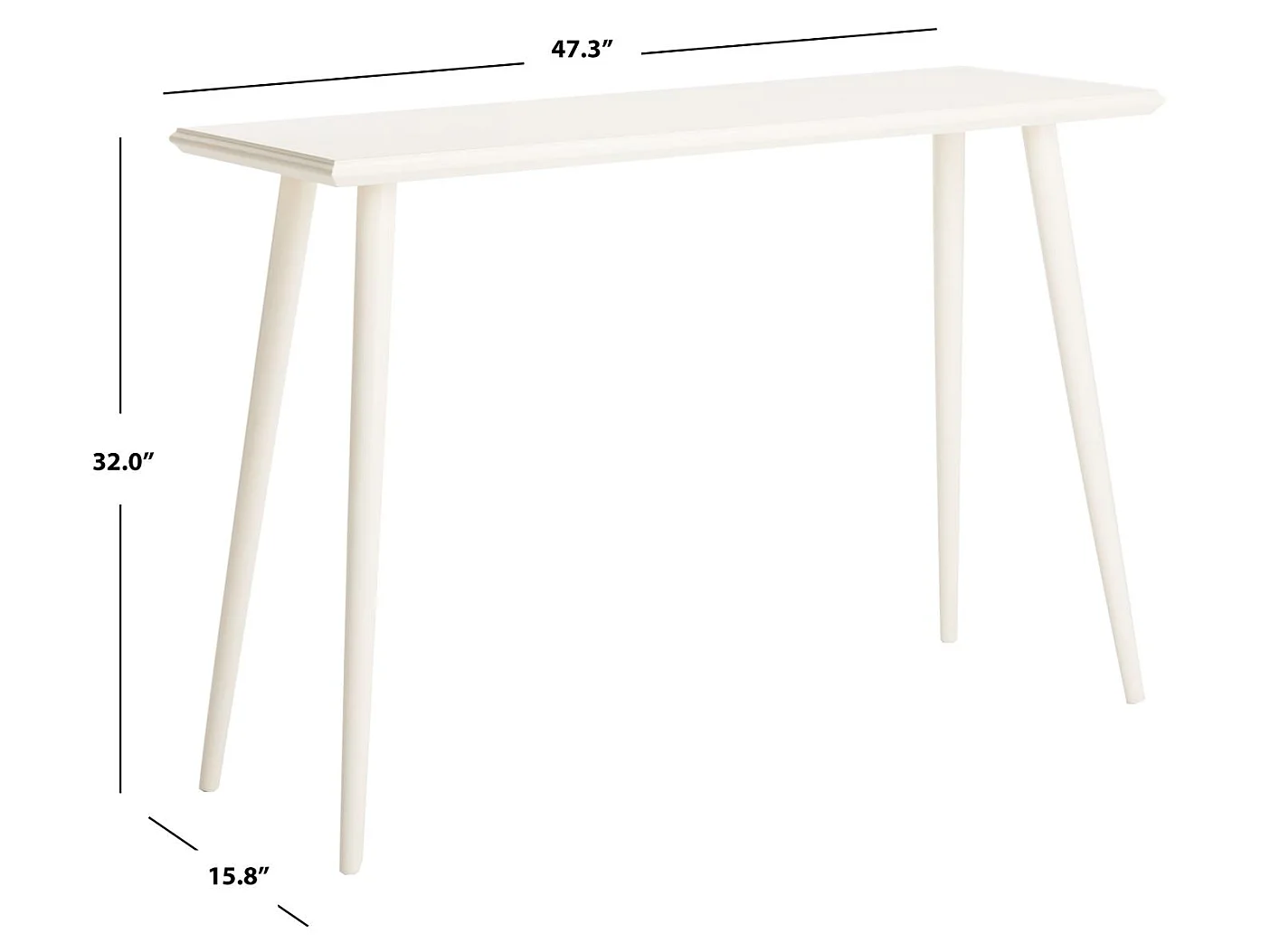 Table d'appoint Antique & Blanc 40 X 120 X 81.28 cm - Versa