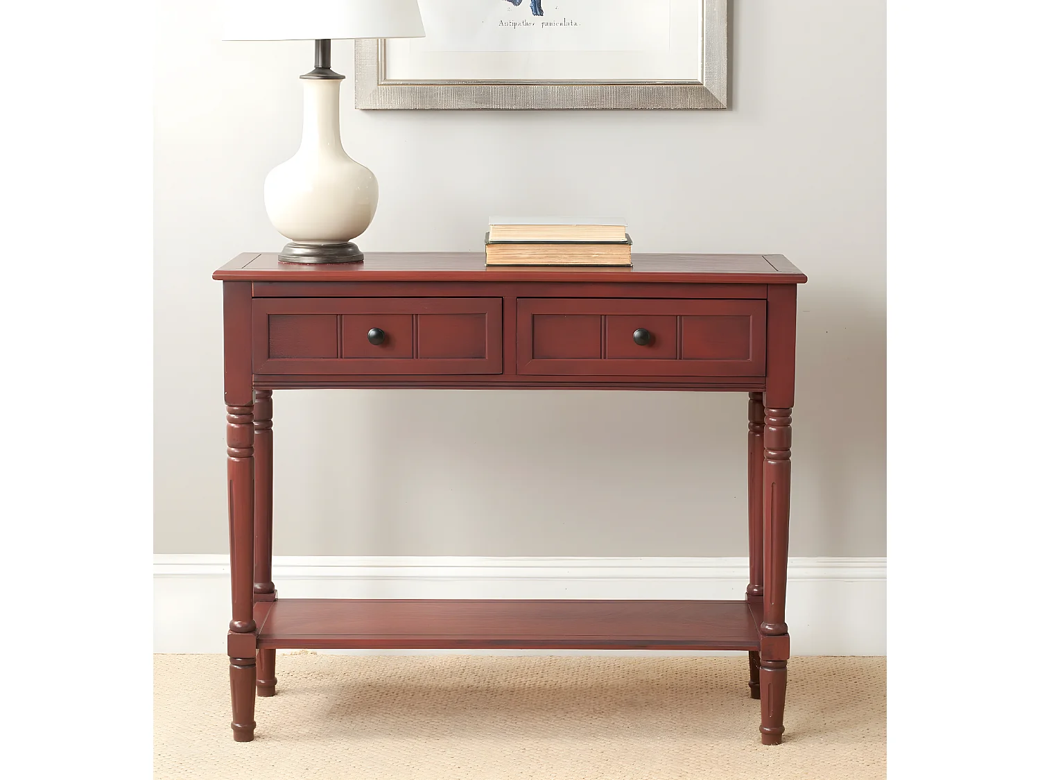 Table d'appoint Rouge 35 X 91 X 74.93 cm - Margarite