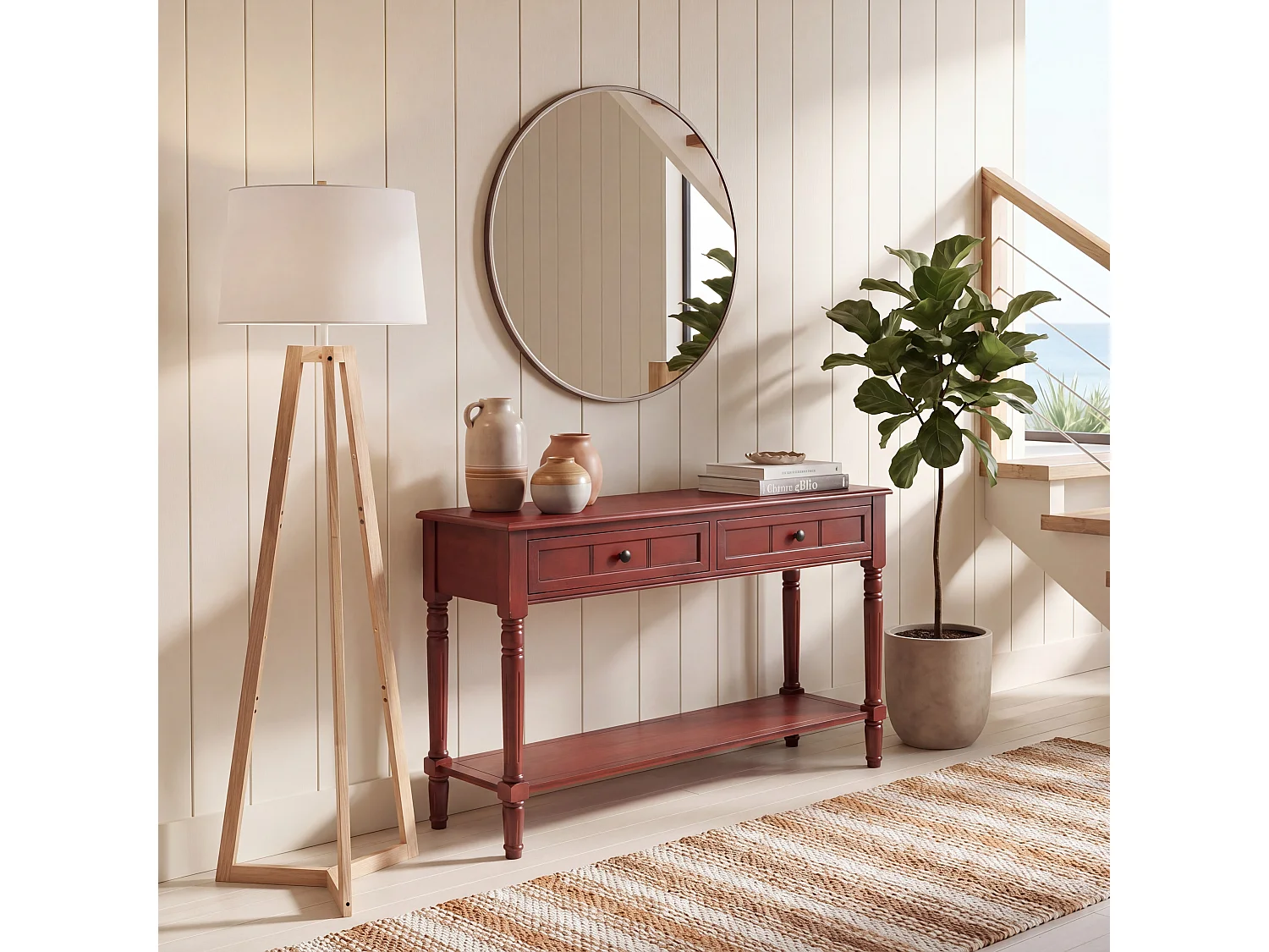 Table d'appoint Rouge 35 X 91 X 74.93 cm - Margarite