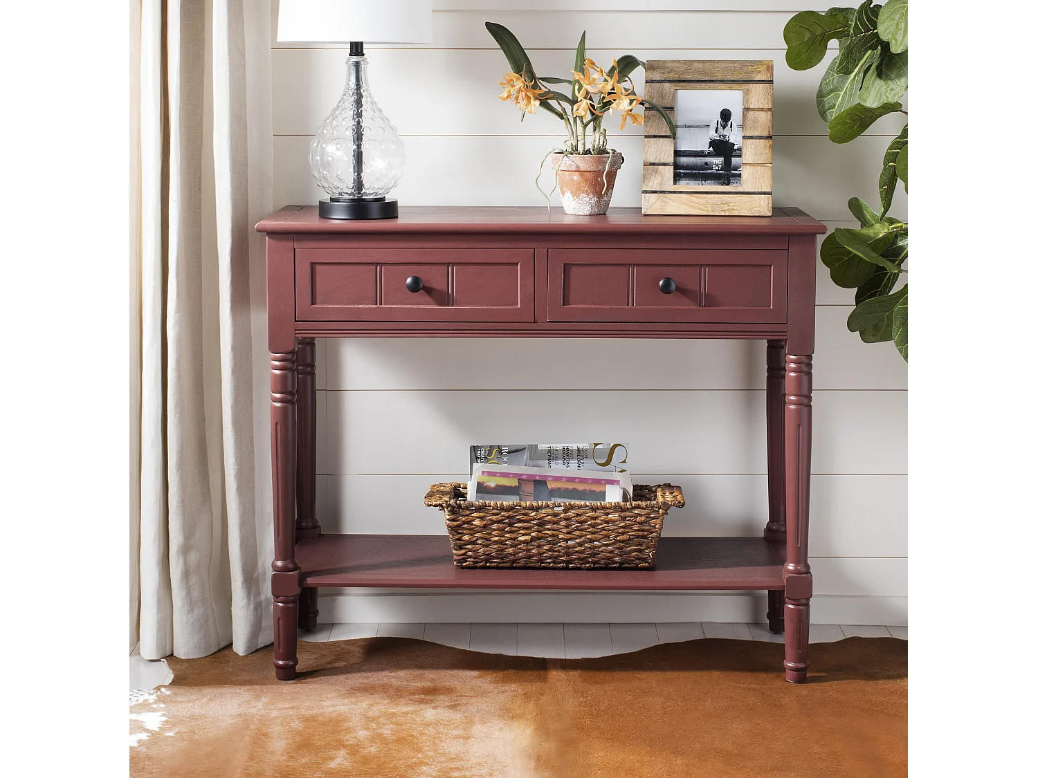 Table d'appoint Rouge 35 X 91 X 74.93 cm - Margarite