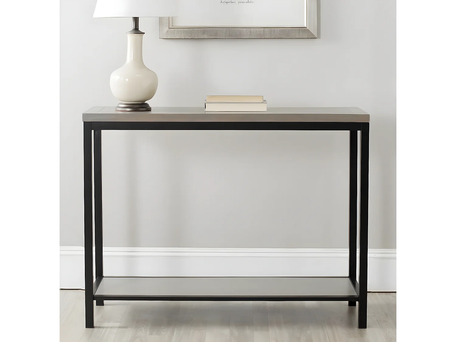 Console gris 105 x 35 x 80 cm - Dennis