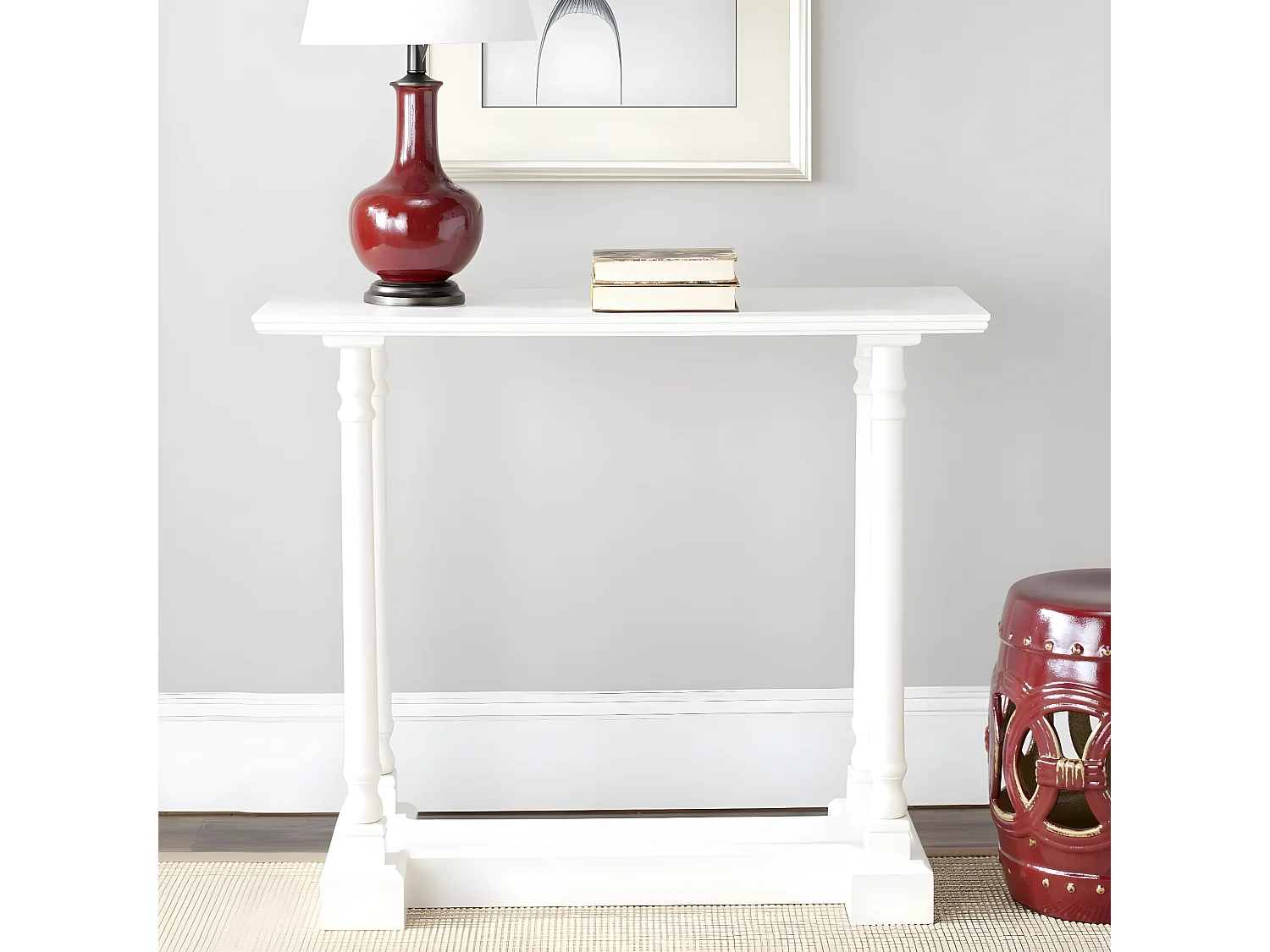 Meubles de rangement Distressed & Cream 39 X 96 X 81.02 cm - Elvia