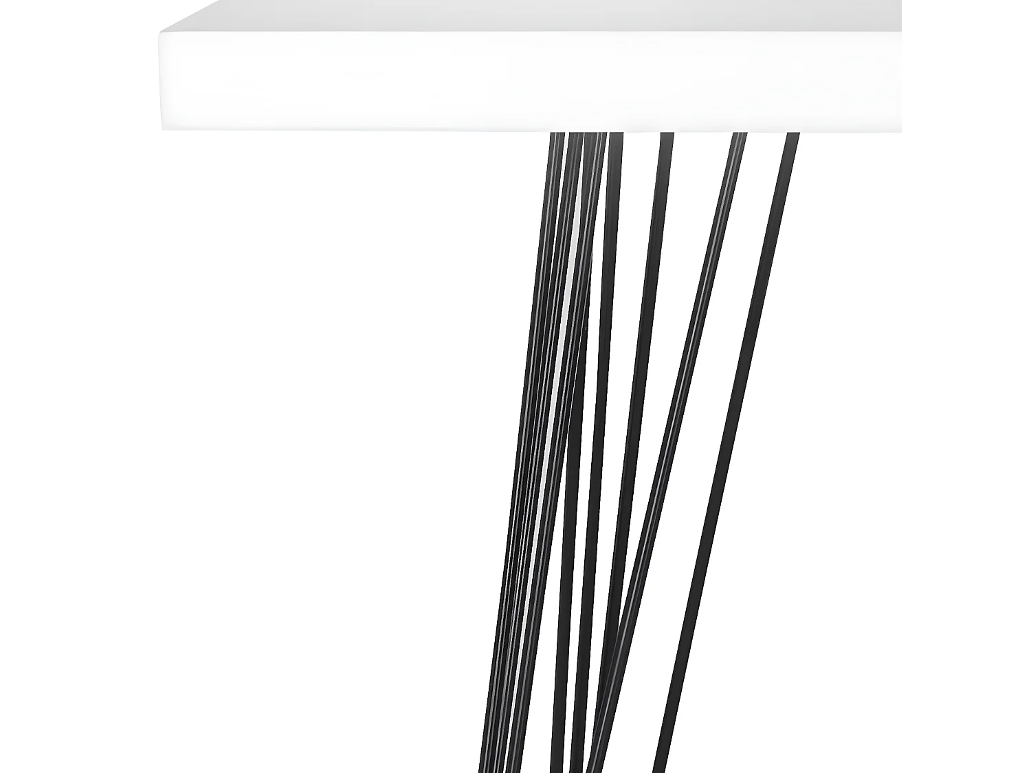 Table d'appoint Blanc et noir 44 X 140 X 82.04 cm - Enid