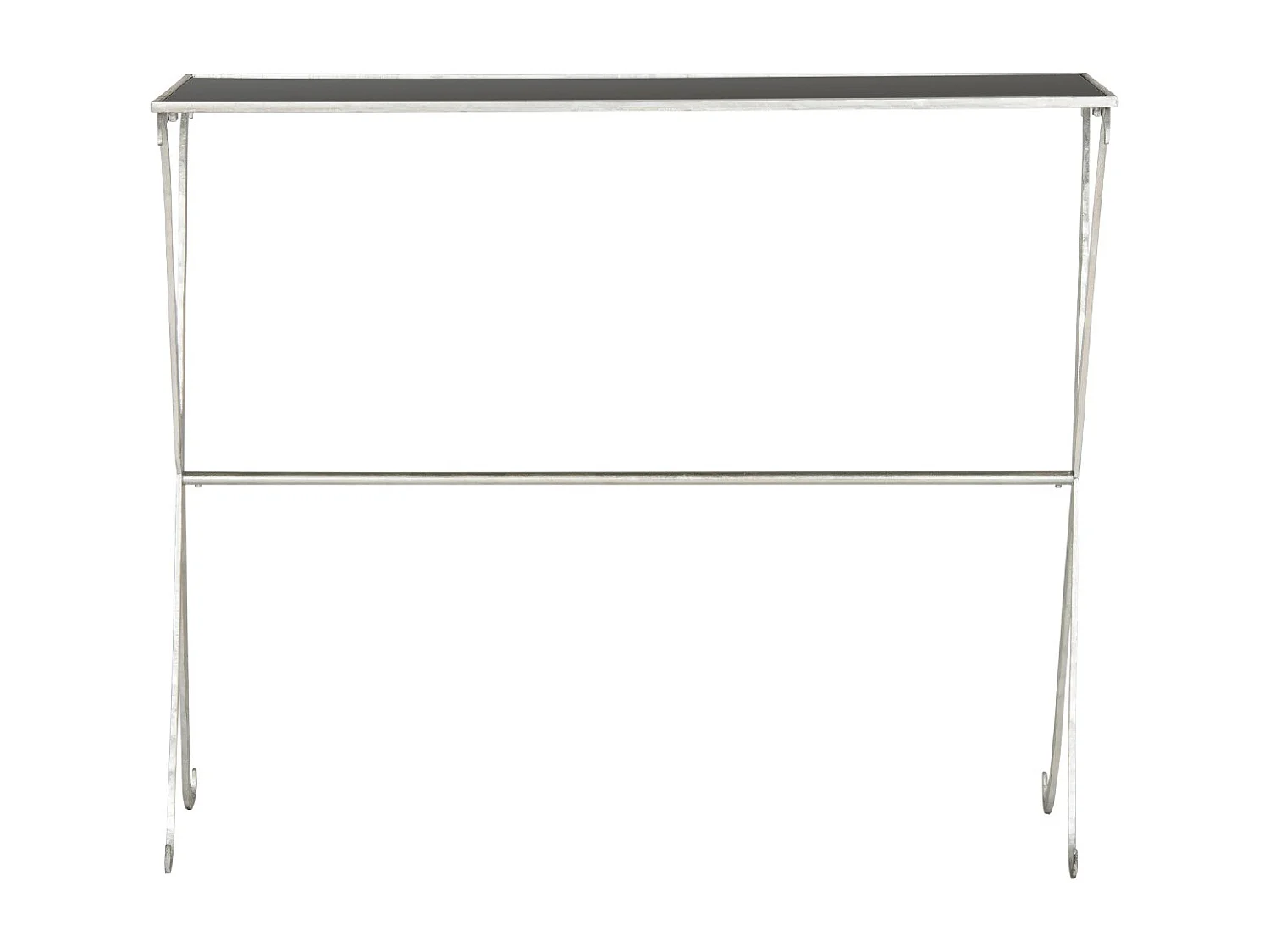 Table d'appoint Argent et noir 106 X 33 X 90.17 cm - Pearly