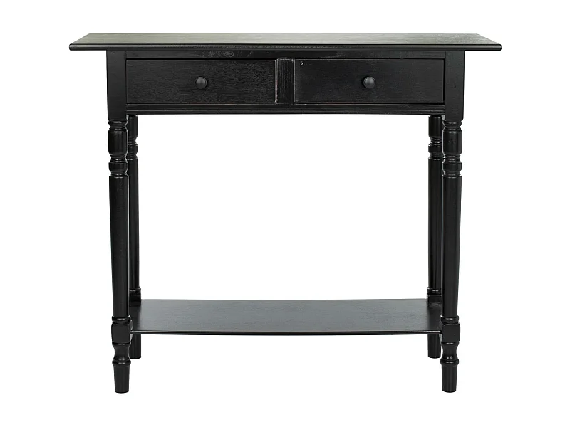 Table d'appoint Distressed et noir 33 X 96 X 78.74 cm - Eathel
