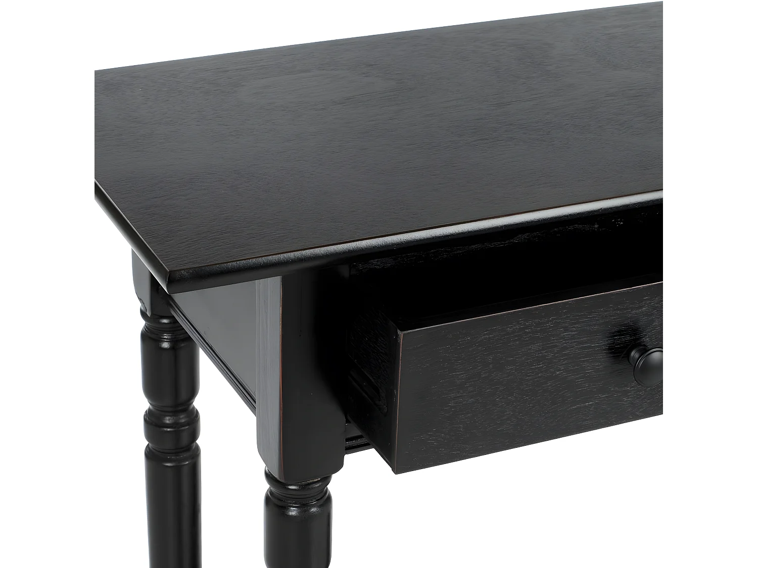 Table d'appoint Distressed et noir 33 X 96 X 78.74 cm - Eathel