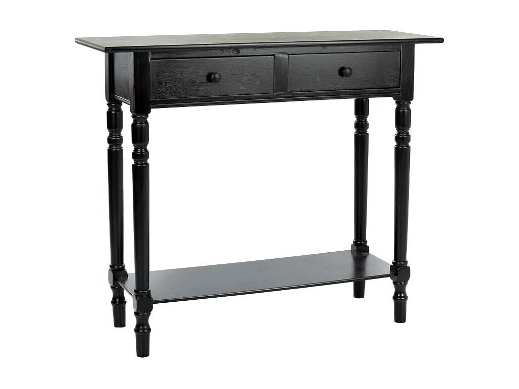 Table d'appoint Distressed et noir 33 X 96 X 78.74 cm - Eathel